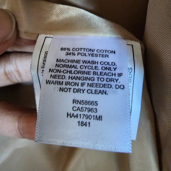 Double Breasted Trench Coat with Removable Hood - Picture 7 of 7